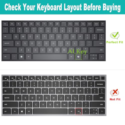 Keyboard Cover for 2026 2025 Dell Pro 14 PC14250/14255-Pink | Pro 14 Plus PB14250/14255,Pro 14 Max MC14250/14255 14'' (NOT FIT Dell Pro Max 14 Premium & Education/Rugged/Essential 14) - color: Pink