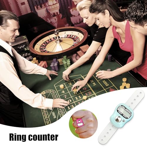 Finger Counter - Finger Clicker Counter | Adjustable Finger Tally Counter | Resettable Lap Counter | Portable LCD Digital Display Tally Counter | Digital Handheld Tally Counter for Golf, Lap