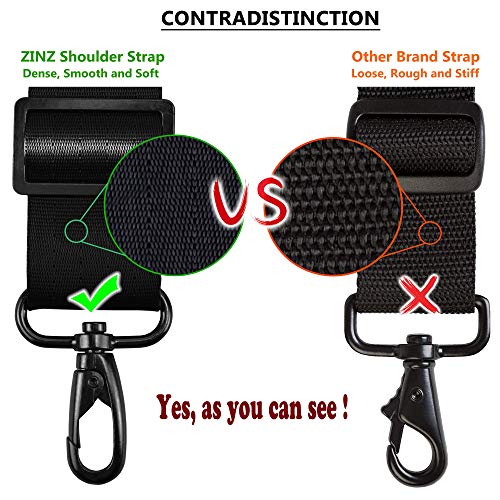 Bag Shoulder Strap, Padded Adjustable Shoulder Strap Replacement - color: Black, size: 79"