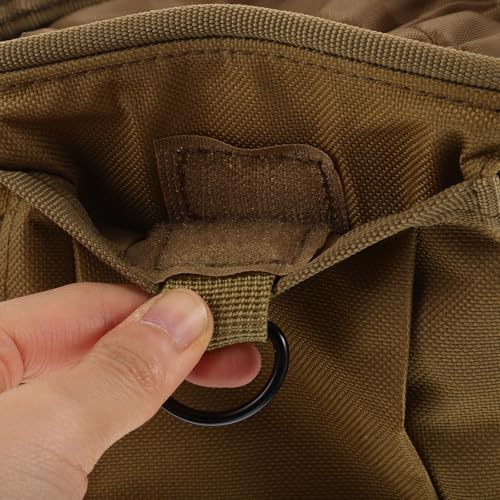 SHOWERORO Portable Mini Utility Waist Pack Fanny Pack with Drawstring Chalk Pouch for Climbing and Lifting, Outdoor Storage Solution Made of Sturdy Oxford Cloth, for Hiking and Camping