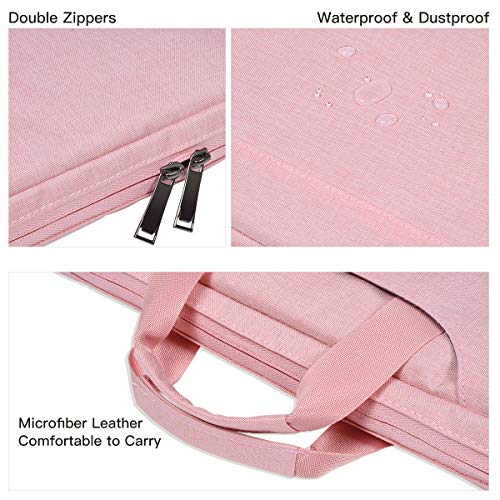 11.6-12.9 Inch Laptop Bag Sleeve Women Ladies TSA Briefcase for Macbook Neo 13 A18 Pro A3404, 13" iPad Pro M5 M4, iPad Air 13 M4 M3 2026 2025, iPad 12.9", Acer Lenovo Dell Chromebook 11.6" Case, Pink - color: Pink, size: 11.6-12.9 Inch