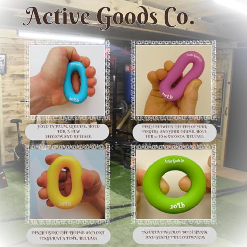 Hand Exerciser - PROFESSIONAL GRADE, Set or Single, Different Sizes. Visit to see more! Bague classique en silicone parfaite pour améliorer la force, la puissance et la vitesse dans les poignets. - size: 15 Single Ring - 3.5 in - 80 lb