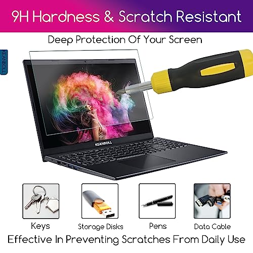 2 Pack 14 Inch Tempered Glass Laptop Screen Protector Compatible with All Other 14" Laptops Portable Monitor with 16:10 Aspect Ratio, (11.9 x 7.4 in, W x H) - Ultra Clear 9H, 14 Tempered Glass Shield - size: Glass-14-Inch 16:10