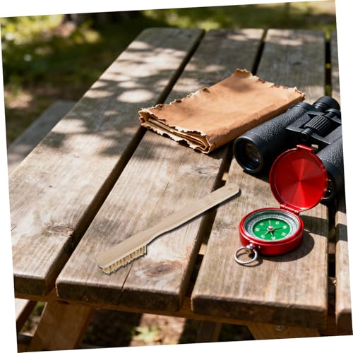 PRETYZOOM Rock Climbing Brush with Hard Boar Bristle Edge for Bouldering Accessories, Portable Wood Handle, Rapid Drying Design for Outdoor Climbing and Humid Environments