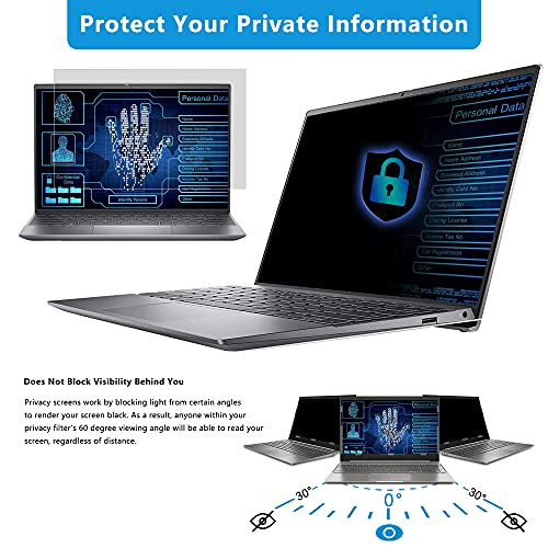 Laptop Privacy Screen 14 in, FILMEXT Privacy Protection Filter for Laptop 14"Asus/ 14"Acer/14"HP/14"Dell/14"Toshiba 16:9, Anti-Spy,Anti-Glare,Blocks 99% UV & Blue Light -Matte Privacy Screen Protector