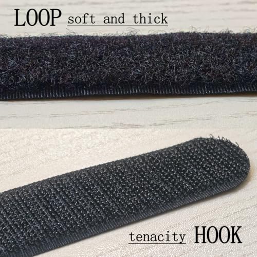 24 inch Hook and Loop Cable Strap - Reusable Fastening Strap - 12 PACK 1 inch Wide Nylon Cable Cinch Wrap - size: 1 x 24 in