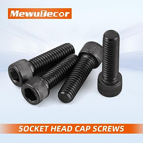 5/16-18 x 2-1/2" Socket Head Cap Screws Cap Bolts, 12.9 Grade Alloy Steel Black Oxide, Allen Hex Drive, UNC Coarse Thread Partially Threaded, 10 PCS - size: 5/16-18 x 2-1/2"