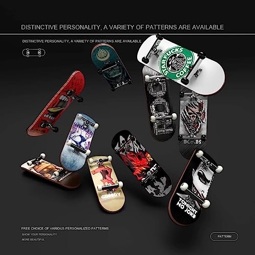 Lently Wood Fingerboards, Mini Fingerboards, 99mmL*29mmW (Big Mouth Cute Dragon) (Red Flame) - color: Red