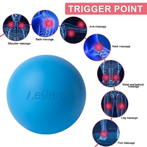 Massage Lacrosse Balls for Myofascial Release (2Pack,Yellowish Green) | Yoga Deep Tissue Massage,Trigger Point Therapy and Foot Plantar Fasciitis,Muscle Soreness Massager Ball - color: Yellowish Green