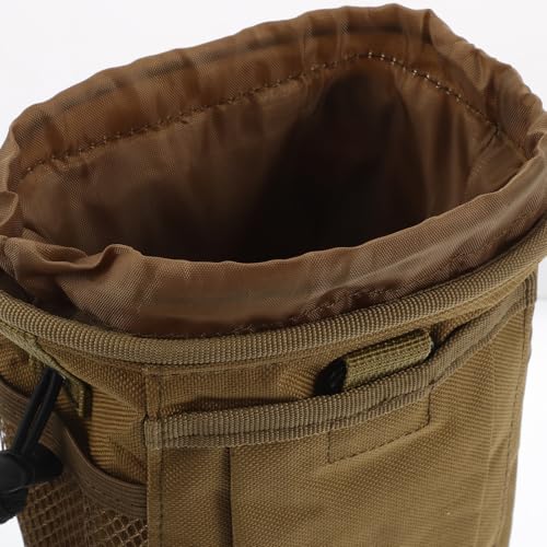 BESTonZON Lightweight Outdoor Waist Pack with Adjustable Belt, Mini Utility Pouch Made of Sturdy Oxford Cloth, Drawstring Chalk Bag for Climbing and Camping Activities