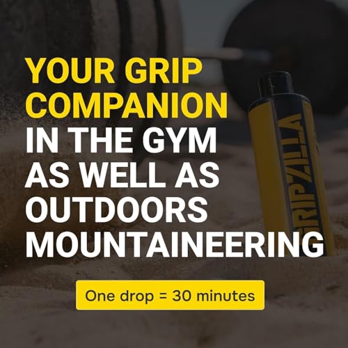 GRIPZILLA Liquid Chalk Kit Gym Chalk for Weight Lifting, Rock Climbing, Pole Grip, Bouldering, Powerlifting, Ball, Gymnastics, Sports, and Workout - Package May Vary - size: 50ml - 4 Pack