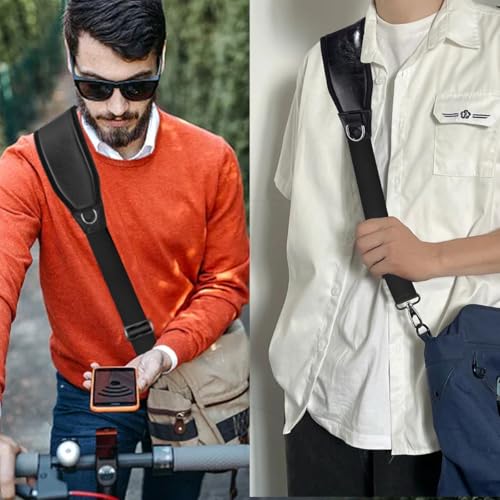 ZINZ 77" Shoulder Strap with Neoprene Thick Padded, Universal Bag Strap with Double Adjustable Buckles and Metal Swivel Hooks - color: Black