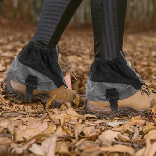 Mikikit Hiking Gaiters Sandproof Shoe Covers for Men and Women Breathable Leg Protectors for Hiking Hunting Snowshoeing and Garden Work 1 Pair