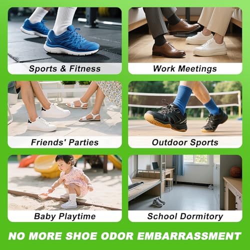 Shoe Deodorizer Spray – 17.6 Floz Powerful Odor Elimination For Shoe, Sneaker, Boot, Cleats & Leather – Long Lasting Shoe Odor Spray For Smelly Sandals, Freshener & Smell Remover for Stinky Footwear