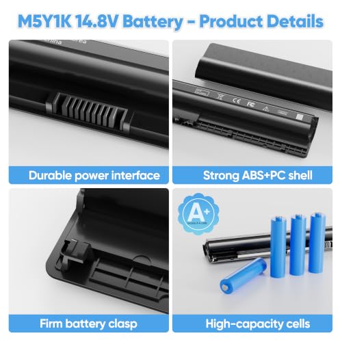 38.48Wh M5Y1K Laptop Battery Replacement for Dell Inspiron 5310 5320 5330 5410 5418 5510 5515 5518 5625 5630 5635 3510 3511 3515 Latitude 3320 3330 3420 3520 Vostro 3515 3525 5620 5625 TN70C - size: V6W33