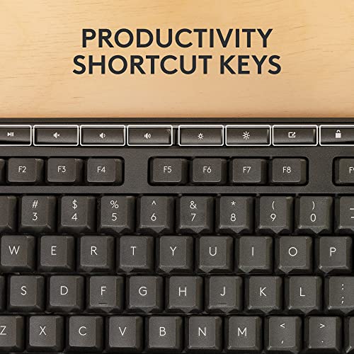 Logitech MK370 for Business Wireless Keyboard and Mouse Combo - Graphite | For Business, Full-Size Keyboard, Secure Logi Bolt USB Receiver, Bluetooth, Globally Certified Windows, Mac, Chrome, Linux - size: One Size