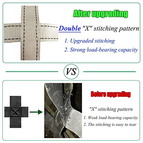 Climbing Cargo Net Heavy Duty,Ninja Net,Rope Ladder for Kids Outdoor Treehouse Backyard Playground Indoor Obstacle Webbing Net for Swing Set Jungle Gym Accessories for Slacklines,White - size: 3x6ft/0.9x1.8m