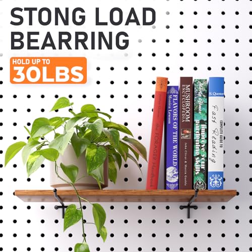 INCLY 60 Pack 4/6/8 Inch Heavy Duty Pegboard Hooks for Hanging Tools | Black 1/4" Peg Board Hooks Accessories, Peg Board Hangers Fit 1/4" Pegboard, For Garage, Craft Room, Store Organization - size: 60PCS