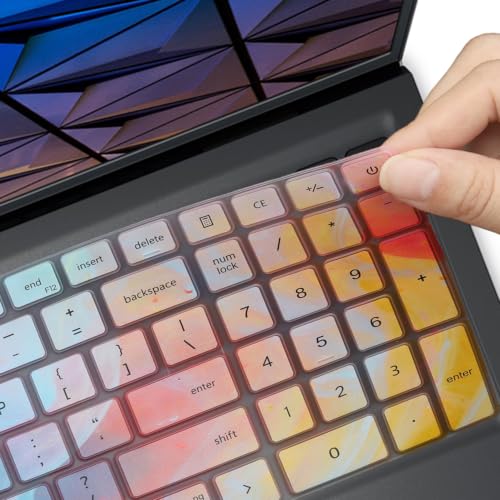 Colorful Keyboard Cover for 2025 Dell 15 Laptop DC15250 DC15255 15.6, Dell Inspiron 15 3510 3511 3515 3525 3530 3535 5510 5515 5518 7510 15.6, Vostro 3510 3520 3530 5510 5515 15.6, Inspiron 7610 - color: Colorful