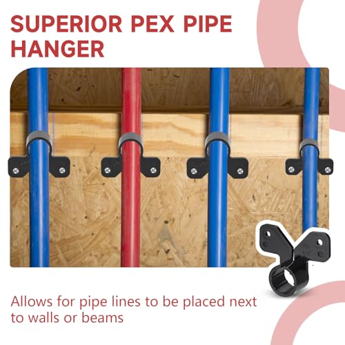50-Pack EFIELD 1-inch Suspension Pipe Clamps For Pex, Copper, CPVC Pipe, (PPSU1807174) - size: 1''-P50, style: Suspension
