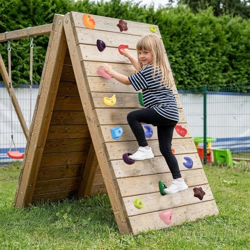 TOPNEW Climbing Holds for Kids, Rock Wall Holds with Hardware - Climbing Rocks for Indoor Outdoor Playground Climbing Wall (20 Pcs) - style: 20 Pcs