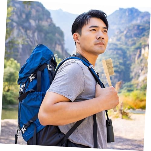 ibasenice Rock Climbing Brush with Thick Boar Hair Bristles Ergonomic Handle for Lightweight Portable for Use Essential Tool for Bouldering Climbing Equipment Cleaning