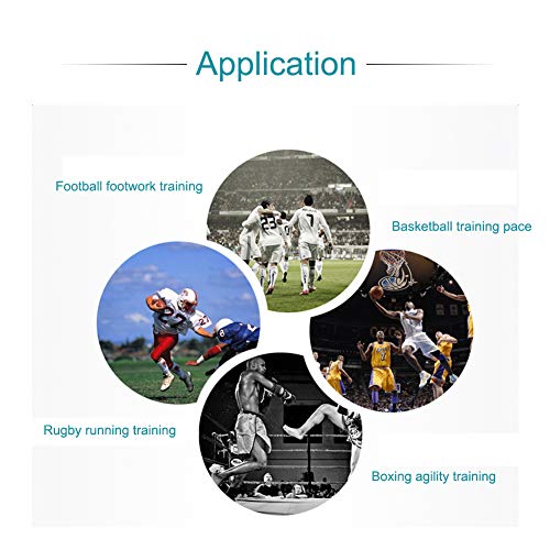 RiToEasysports Speed Training Agility Ladder PP and Nylon Speed Ladder 7 10 13 Rung Foldable Setup Footwork Coordination Training for Soccer Football Basketball Athletes - size: 3.5 meters 7 yuan