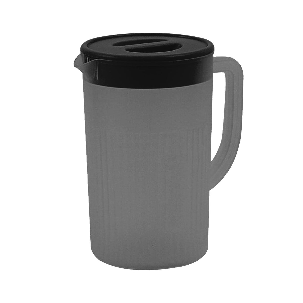 Plastic Pitcher, Cold 2.7L High Temperature Resistant Large Capacity Durable with Lid for Tea Drink (Black)