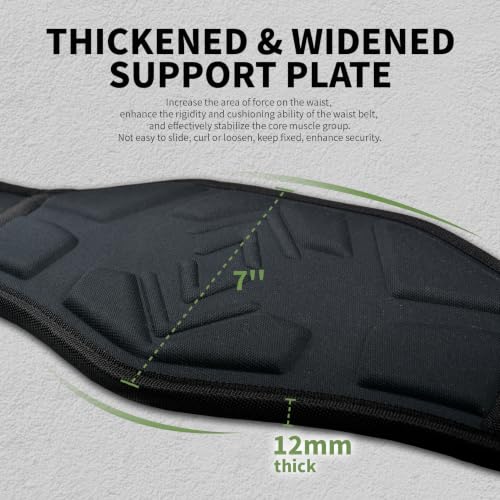 Dip Belt for Weightlifting - 12mm Neoprene Padded Weight Lifting Belt with 36IN Heavy Duty Steel Chain, Weighted Pull Up Belt for Dips, Squats, Strength Training, Men Women - color: Black