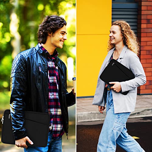 Laptop Sleeve Case 13.3 Inch, Durable 14 Inch Computer Protective Cover Bag | Laptop Case, Computer Sleeve Handbag with Front Pocket, Laptop Cover for 15-16 Inch HP, Dell, Lenovo, Asus, Notebook, Black - color: Black, size: 13.3 Inch