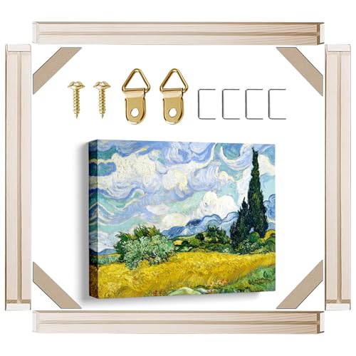 Canvas Stretcher Bars 10x18 Inch Frame Kit, Available in 25+ size Wood Stretcher Bars for Home and Office, Gallery Wrap Wall Arts Supply for Oil Painting, Poster, Picture & Paint by Numbers - size: 10"x18"