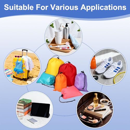 Drawstring Bag with Toggle, Stuff Sack String Waterproof Travel Storage Bags Cinch Stuff Pouch -Fitting for Yoga - color: Light Purple