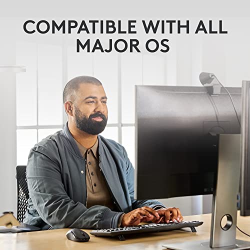 Logitech MK370 for Business Wireless Keyboard and Mouse Combo - Graphite | For Business, Full-Size Keyboard, Secure Logi Bolt USB Receiver, Bluetooth, Globally Certified Windows, Mac, Chrome, Linux - size: One Size