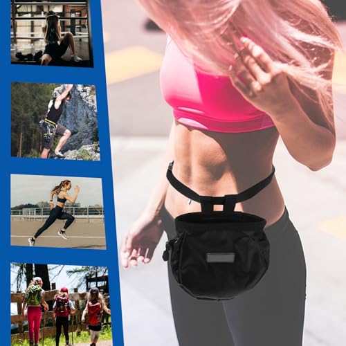 Chalk Bag for Bouldering and Weightlifting with Wide Opening and Oxford Cloth Material, Creative Design Bag Suitable for Climbing and Gymnastics Outdoor Use