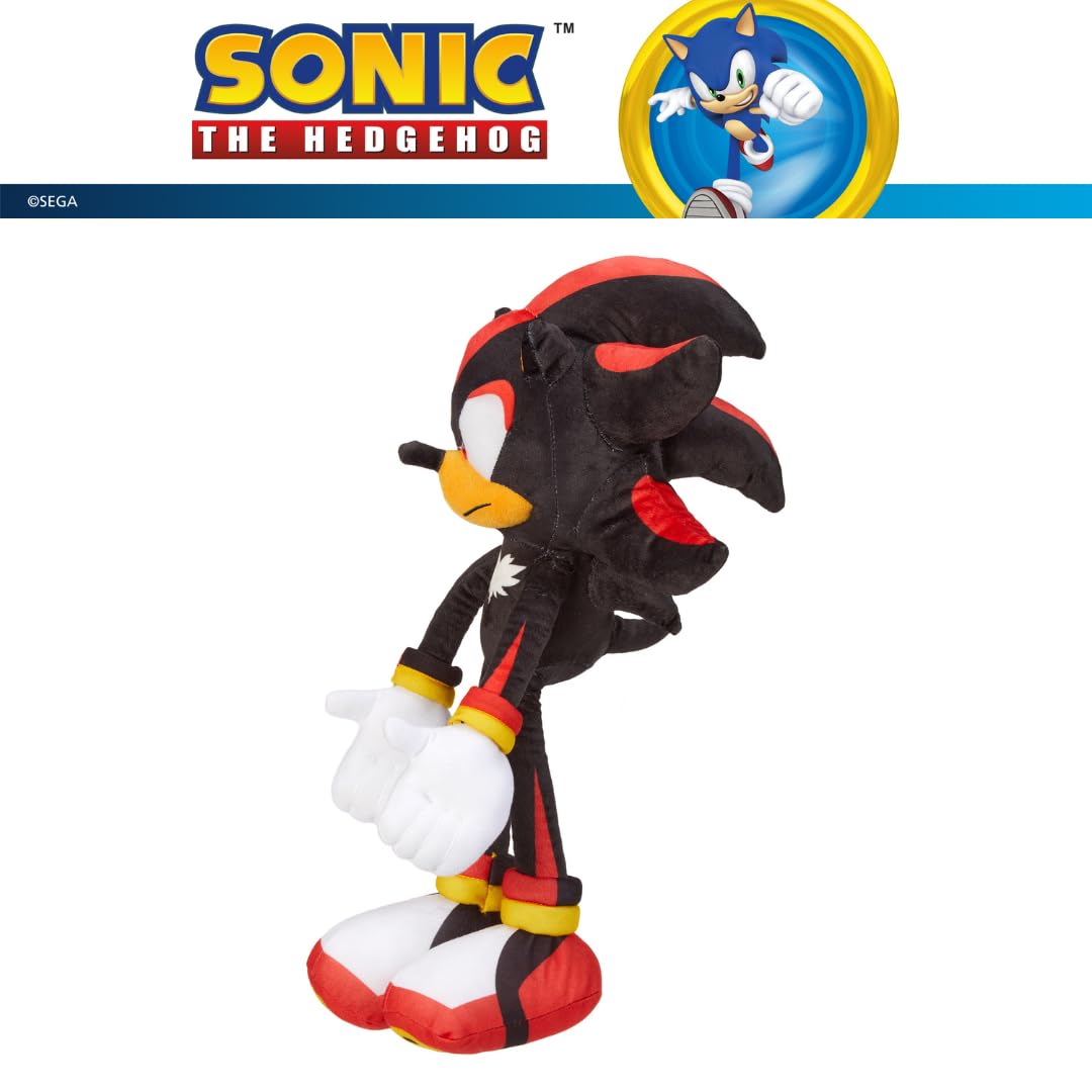 Sonic Shadow The Hedgehog Anime Kids Bedding Super Soft Plush Cuddle Pillow Buddy, One Size, (Officially Licensed Product)