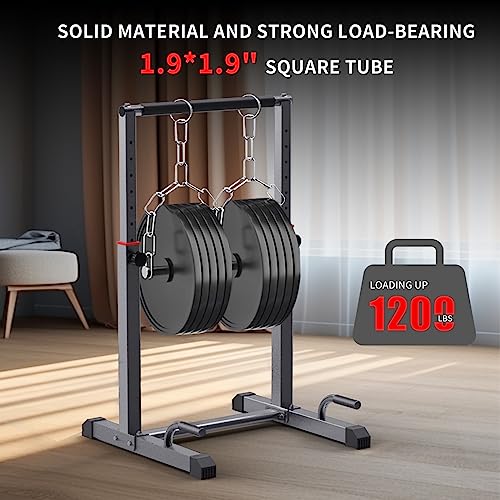 K KiNGKANG Dip Bar Station Set, 9 Level Adjustable, 1200lbs Heave Duty Dip Station for Full Body Workout Fitness,Functional Parallettes Bars
