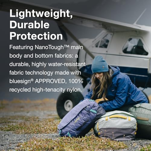 Osprey Transporter Lightweight Travel Duffel Bag - Extra Large Water Resistant Durable Gear Bag for Men and Women - color: Frosty Mint/Soundwave Grey, style: 65l