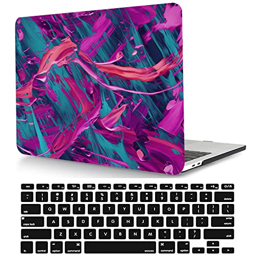 Laptop Case Compatible with MacBook Air 13 inch Case 2017 2016 2015 2014 2013 2012 2011 2010 Release Model A1466 A1369, Plastic Hard Shell Case Cover & Keyboard Cover Skin - Rose red - color: CH136 Rose red, size: Air 13" 2010-2017(A1369/A1466)