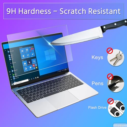 15.6" Screen Protector Tempered Glass for HP Laptop 15.6, Dell 15 Laptop, Lenovo V15/IdeaPad 15.6, Acer Aspire 15.6, ASUS VivoBook 15.6, Chromebook 15.6 & Other 15.6" 16:9 Lap-top(345x194mm/ W x H) - size: 15.6 inch 16:9