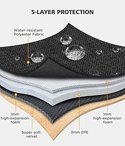 NIDOO 14 inch Laptop Sleeve Case Shoulder Bag Protective Carrying Handbag for 15" MacBook Air M2 2023/15" Surface Laptop 3 4/14" ThinkPad P14s T14 T14s L14 Gen 2/14" Acer Chromebook Spin 514 - color: Dark Gray - Shoulder, size: 14 inch