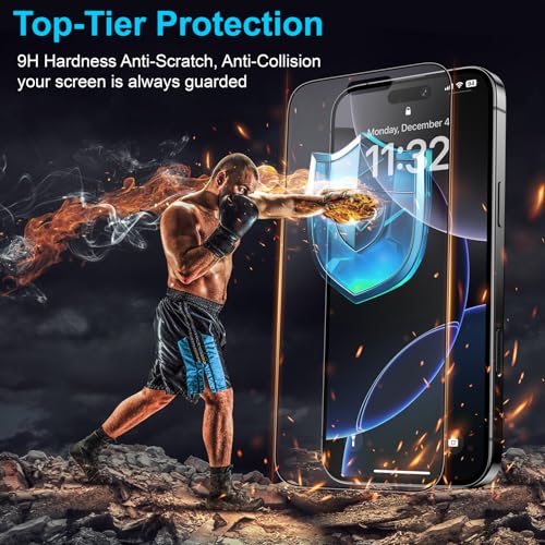 Mothca 2 Pack Matte Glass Screen Protector for iPhone 17 Pro Max/iPhone 16 Pro Max 6.9-inch [Auto Fit Box Dust-Free] Full Coverage Anti-Glare & Anti-Fingerprint Tempered Glass, Smooth as Silk - size: iPhone 17 Pro Max/16 Pro Max 6.9-inch