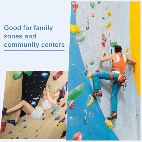 PATIKIL Rock Climbing Holds, Climbing Rock Wall Grips Play Set - color: Orange Red, size: A-Large