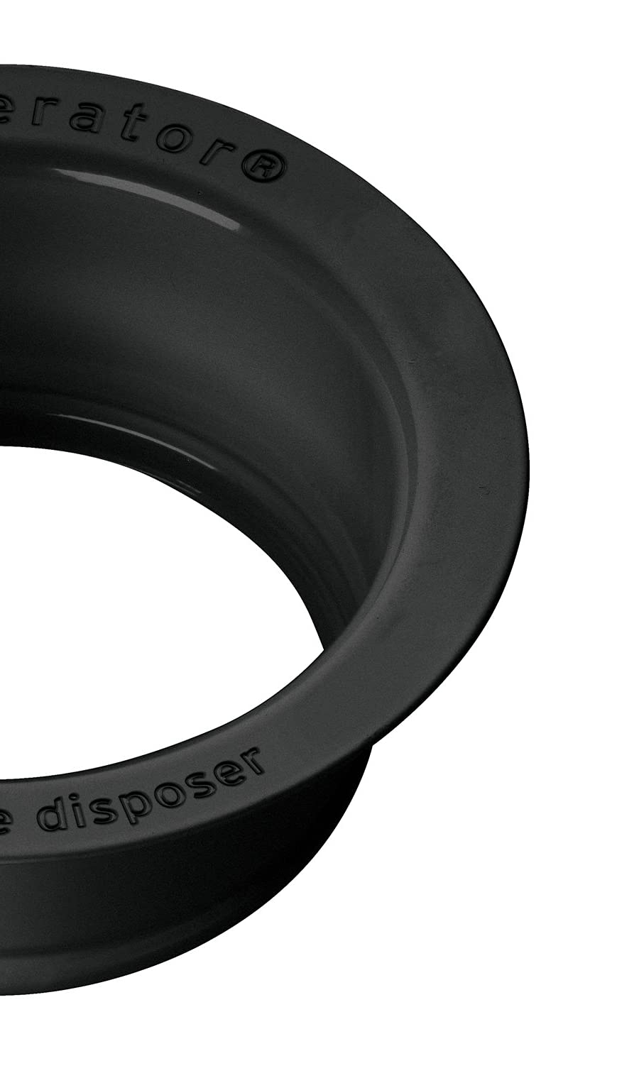 InSinkErator Sink Flange, Matte Black, FLG-MTBLK