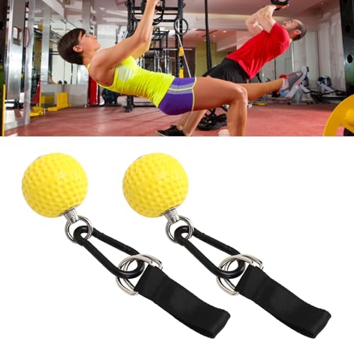 1 Pair Climbing Training Grip Balls with Straps, PU Slip-Resistant Pull Up Grips for Hand and Muscle Strength Training, Indoor/Outdoor Horizontal Bar Use