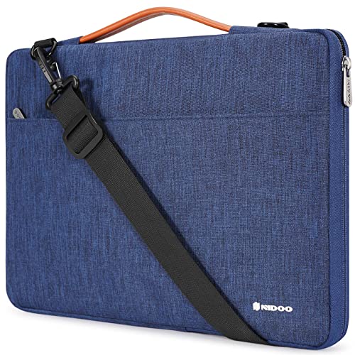 NIDOO Laptop Sleeve Shoulder Bag Case for 13.6" Macbook Air M2 2022/13" Macbook Air / 14" 13 inch MacBook Pro/Surface Pro 7 8 X / 12 inch Acer Chromebook 712/14" ThinkPad X1 Carbon Gen 9, Blue - color: Blue - Shoulder, size: 12.5-13 inch