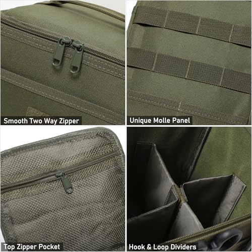 Tactical Camping Storage Bag 7L Utility Tote Bag Trunk Organizer (Black) - color: Black