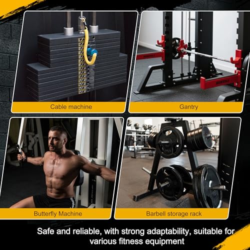 EVERYMATE Weight Stack Pin, 8mm Gym Pins for Weight Stack Machine, Weight Stack Extender Pin for Commercial Gym and Home Gym, Strength Training Equipment Attachments