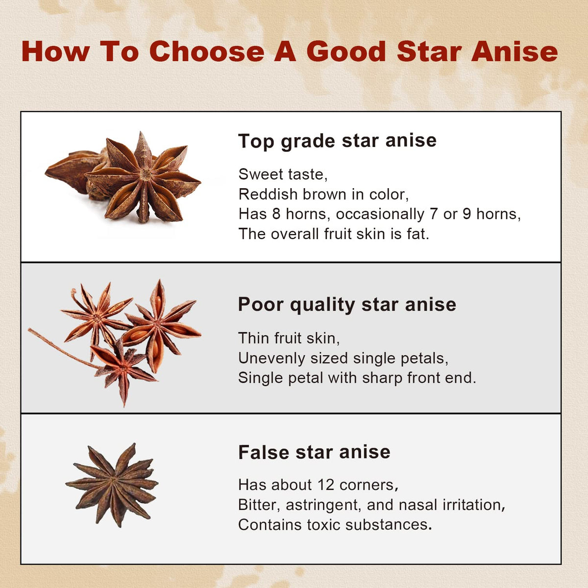 52USA Star Anise, 16 oz — Non-GMO Verified Whole Chinese Star Anise for Tea & Baking