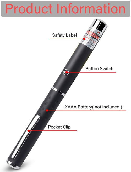 3-Pack Laser Pointer Pen Set