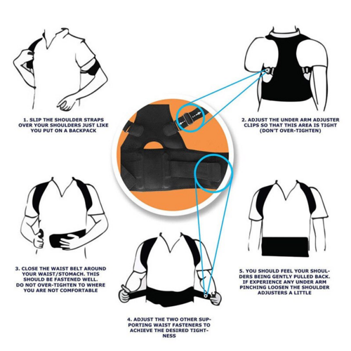 Magnetic Back Posture Corrector Brace